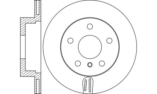 Диск тормозной | зад SB NAGAMOCHI, арт. BR32136T