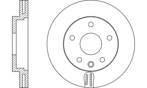 Диск тормозной | перед SB NAGAMOCHI, арт. BR33139T