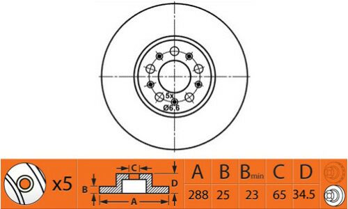 Диск тормозной SB Nagamochi, передний, арт. BR33142T
