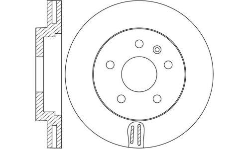 Диск тормозной SB Nagamochi, передний, арт. BR34121T