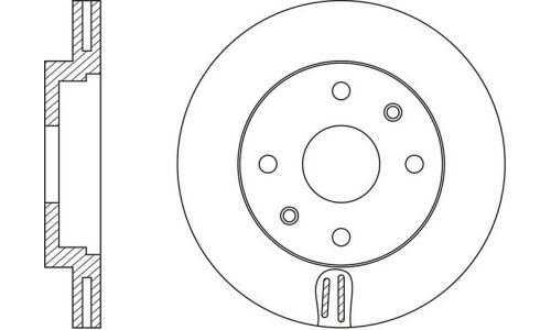 Диск тормозной SB Nagamochi, передний, арт. BR43113T