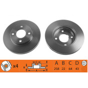 Диск тормозной SB Nagamochi, передний, правый/левый, 1 шт, арт. BR51107T