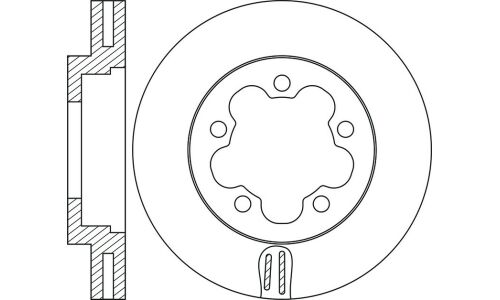 Диск тормозной SB Nagamochi, передний, арт. BR51120T