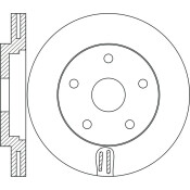 Диск тормозной SB Nagamochi, передний, правый/левый, 1 шт, арт. BR52112T