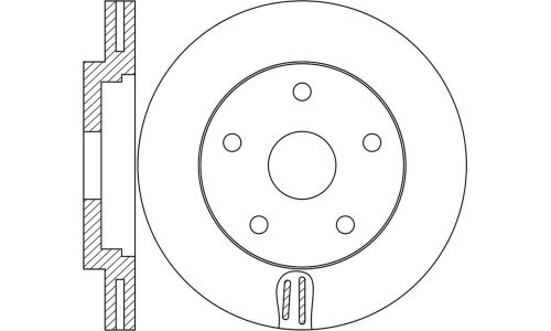 Диск тормозной SB Nagamochi, передний, правый/левый, 1 шт, арт. BR52112T