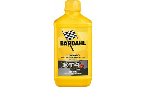 Масло для мотоциклов Bardahl XT4-S C60 10w40, синтетическое, API SN, JASO MA2, 4-тактное, 1л, арт. 357041/359139