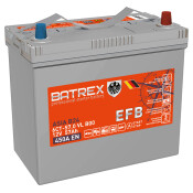Аккумулятор Batrex Asia N-55/70B24L, 57Ач, CCA 450А, обслуживаемый, технология EFB, арт. 4610082700345