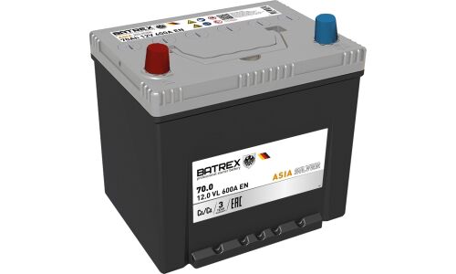 Аккумулятор Batrex Asia Silver 90D23R, 70Ач, CCA 600А, обслуживаемый, арт. 4610082700796