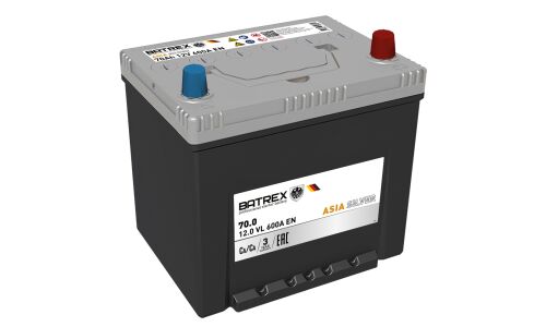 Аккумулятор Batrex Asia Silver 90D23L, 70Ач, CCA 600А, обслуживаемый, арт. 4610082700369