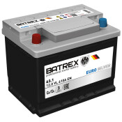Аккумулятор Batrex Euro Silver L2R(H5R), 63Ач, CCA 610А, обслуживаемый, арт. 4610082700468 Аккумулятор Batrex Euro Silver L2R(H5R), 63Ач, CCA 610А, обслуживаемый, арт. 4610082700468