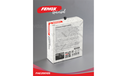 Держатель для телефона Fenox, в дефлектор / на присоске, с беспроводной зарядкой, на гибкой штанге, чёный, арт. FAE200105
