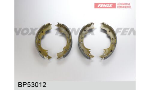 Колодки тормозные барабанные Fenox, комплект на ось (4 шт), арт. BP53012
