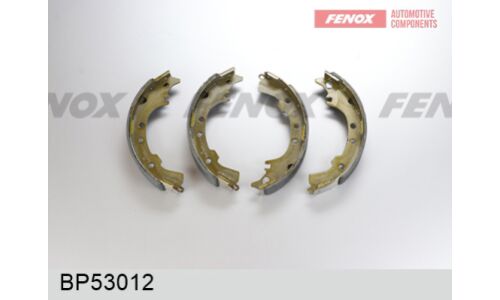 Колодки тормозные барабанные Fenox, комплект на ось (4 шт), арт. BP53012