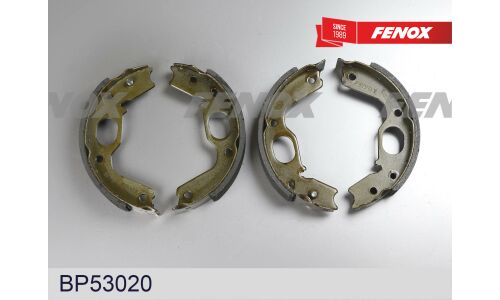 Колодки тормозные барабанные Fenox, комплект на ось (4 шт), арт. BP53020
