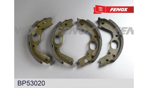 Колодки тормозные барабанные Fenox, комплект на ось (4 шт), арт. BP53020