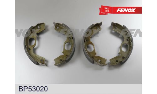 Колодки тормозные барабанные Fenox, комплект на ось (4 шт), арт. BP53020