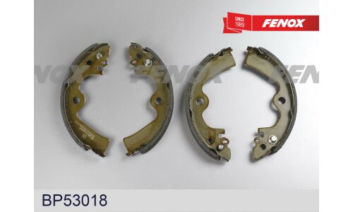 Колодки тормозные барабанные Fenox, комплект на ось (4 шт), арт. BP53018
