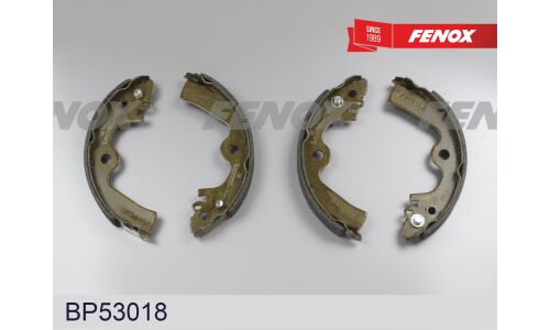 Колодки тормозные барабанные Fenox, комплект на ось (4 шт), арт. BP53018
