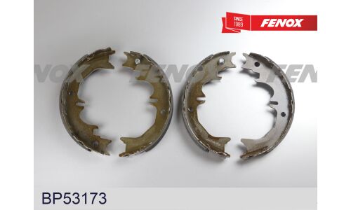 Колодки тормозные барабанные Fenox, комплект на ось (4 шт), арт. BP53173