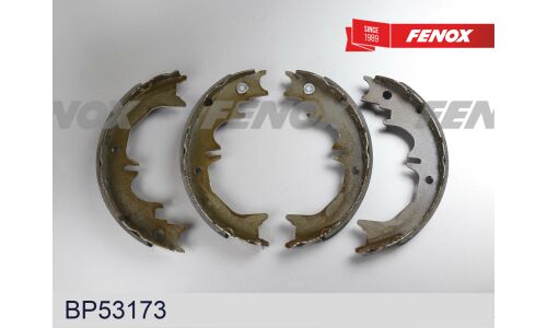 Колодки тормозные барабанные Fenox, комплект на ось (4 шт), арт. BP53173