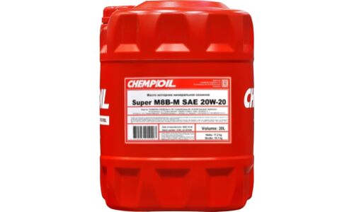 Масло моторное Chempioil Super М8В-М 20w20, минеральное, API SD/CB, универсальное, 20л, арт. CH3304-20-E