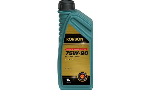 Масло трансмиссионное Korson Long Life Transmission Oil 75w90, синтетическое, API GL-4/GL-5, для МКПП и редукторов, 1л, арт. KS00031