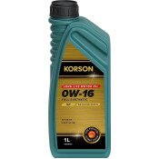 Масло моторное Korson Long Life Motor Oil 0w16, синтетическое, API SP RC, ILSAC GF-6B, универсальное, 1л, арт. KS00181