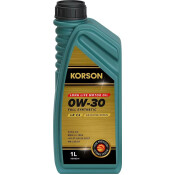 Масло моторное Korson Long Life Motor Oil LR 0w30, синтетическое, ACEA C2, универсальное, 1л, арт. KS00211