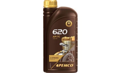 Масло для мотоциклов Pemco 620, минеральное, API TC, JASO FB, 2-тактное, 1л, арт. PM0620-1