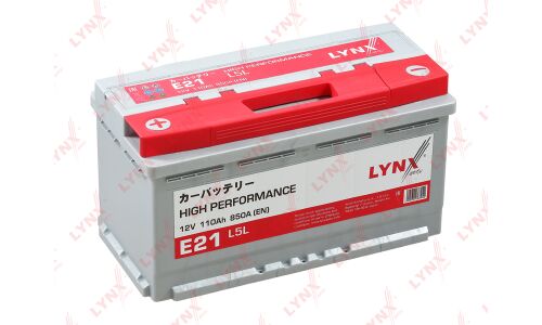 Аккумулятор LYNXauto High Performance L5R(H8R), 110Ач, CCA 850А, необслуживаемый, арт. E21