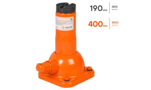 Домкрат винтовой бутылочный Airline, 2000кг, подъём 190–400мм, арт. AJ-R-02S