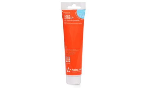 Клей-цемент для ремонта глушителей Airline Glue-cement Exhaust Sustem Sealant, термостойкий (до +1100°C), серый, туба 150г, арт. ADGC013