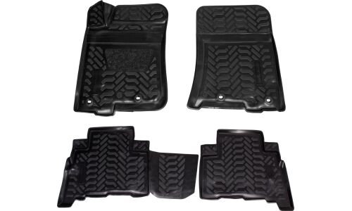 Коврики модельные Airline 3D, для Toyota Land Cruiser Prado 2009+ (левый руль), для переднего и заднего ряда, полимер, черный цвет, 4 шт, арт. ACM-PS-80