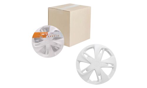 Колпаки на колеса Airline Супер Астра, 15", белые, под карбон, 2 шт, арт. AWCC-15-26