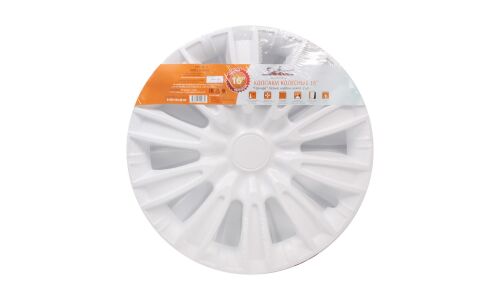 Колпаки на колеса Airline Торнадо, 16", белые, под карбон, 2 шт, арт. AWCC-16-31