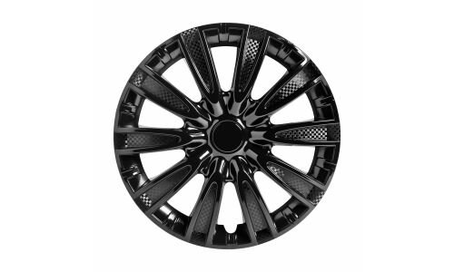 Колпаки на колеса Airline Торнадо, 16", черные глянцевые, 2 шт, арт. AWCC-16-32