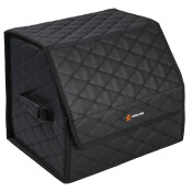 Органайзер-саквояж в багажник (40*30*35 см), стёганный ромб, цвет черный AIRLINE, арт. ADSO002