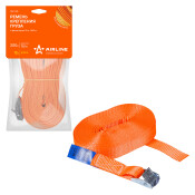 Ремень крепления груза с фиксатором 12 м, 200 кг AIRLINE, арт. AS-T-26