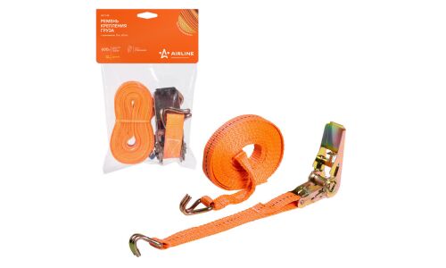 Ремень крепления груза с храповиком 12 м, 600 кг AIRLINE, арт. AS-T-28