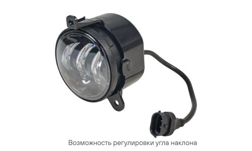 Фара светодиод, регулир.свет.граница, 45Вт Бел, D-90мм, кмпл 2шт. AIRLINE, арт. ALED074