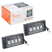 Фара светодиод, регулир.свет.граница, 63Вт Бел, 174x85x70мм, кмпл 2шт. AIRLINE, арт. ALED070