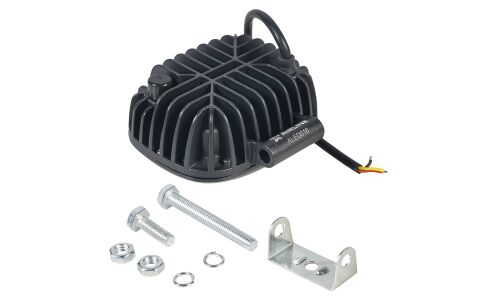 Фара светодиодная прямоугольная, четкая свет. граница+Обод, 30W (120х126х65) 12/24V PRO AIRLINE, арт. ALED016