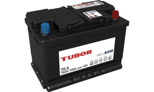 Аккумулятор Tubor LN3/L3(H6) L, 70Ач, 720А, необслуживаемый, технология AGM, арт. 4610082700079