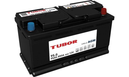 Аккумулятор Tubor LN5/L5(H8) L, 95Ач, 850А, необслуживаемый, технология AGM, арт. 4610082700116