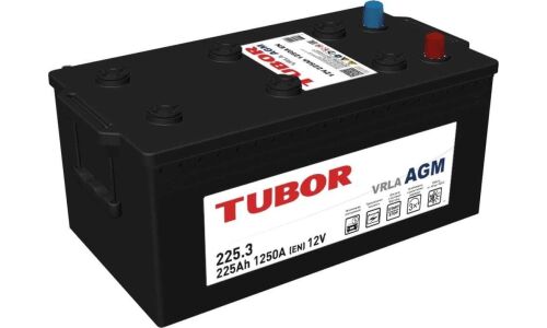 Аккумулятор Tubor D5 L, 225Ач, 1250А, необслуживаемый, технология AGM, арт. 4610082700208