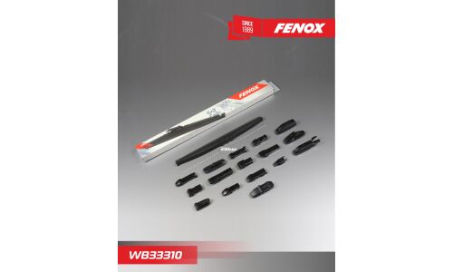 Щётка стеклоочистителя Fenox 330мм (13") каркасная, зимняя, 15 переходников, 1 шт, арт. WB33310