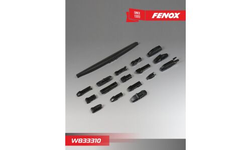 Щётка стеклоочистителя Fenox 330мм (13") каркасная, зимняя, 15 переходников, 1 шт, арт. WB33310