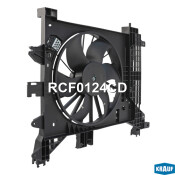 Вентилятор охлаждения радиатора Krauf, с резистором, арт. RCF0124CD