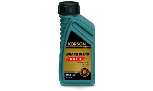 Жидкость тормозная Korson Brake Fluid, DOT 4, 250мл, арт. KS30017