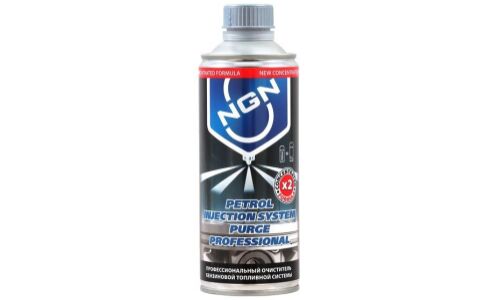 Промывка инжекторов NGN Petrol Injection System Purge Professional, для бензиновых двигателей, удаляет все отложения, устраняет детонации, для промывочных станций, бутылка 500мл, арт. V0092